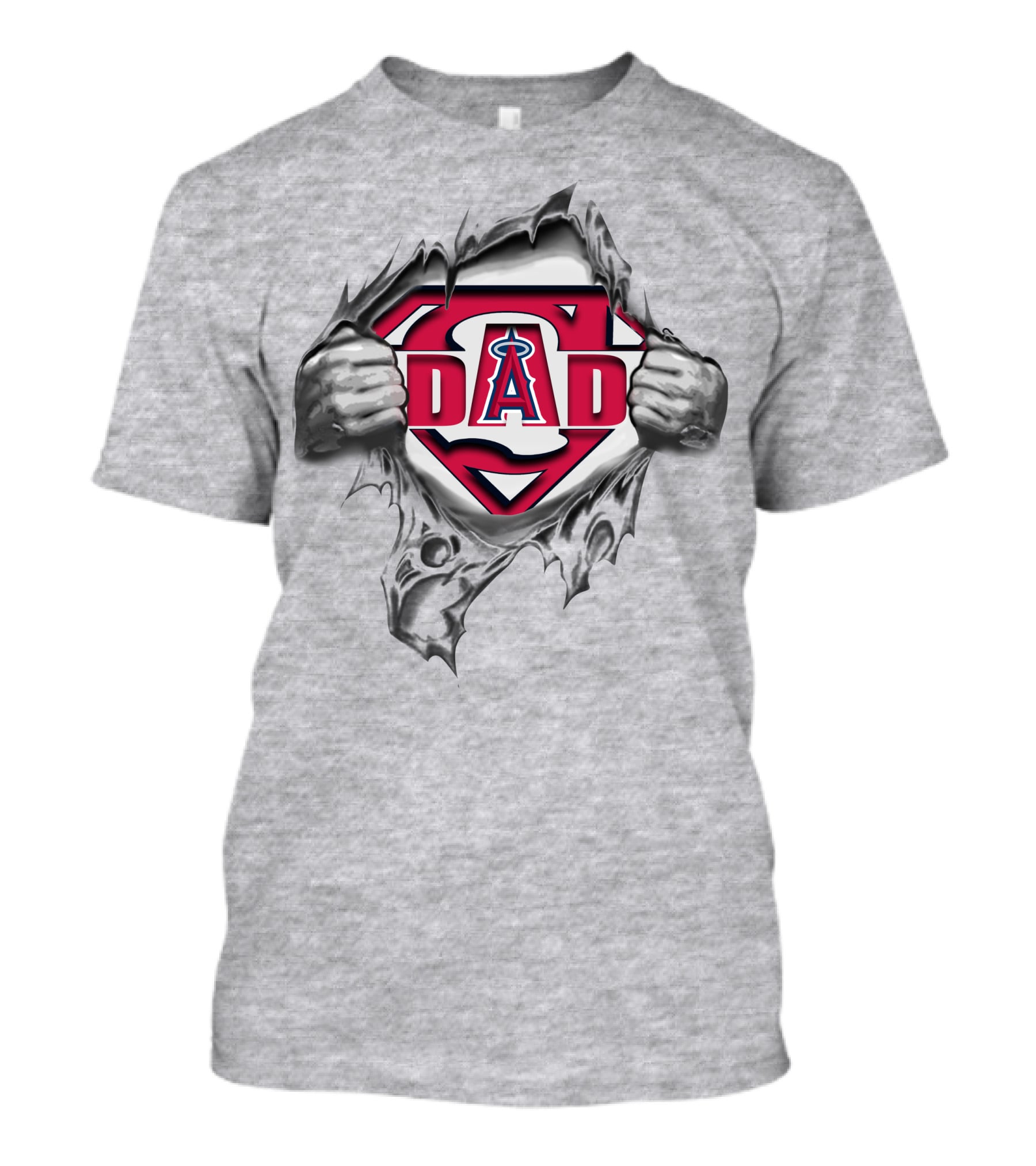Los Angeles Angels Super Dad Hero T-Shirt