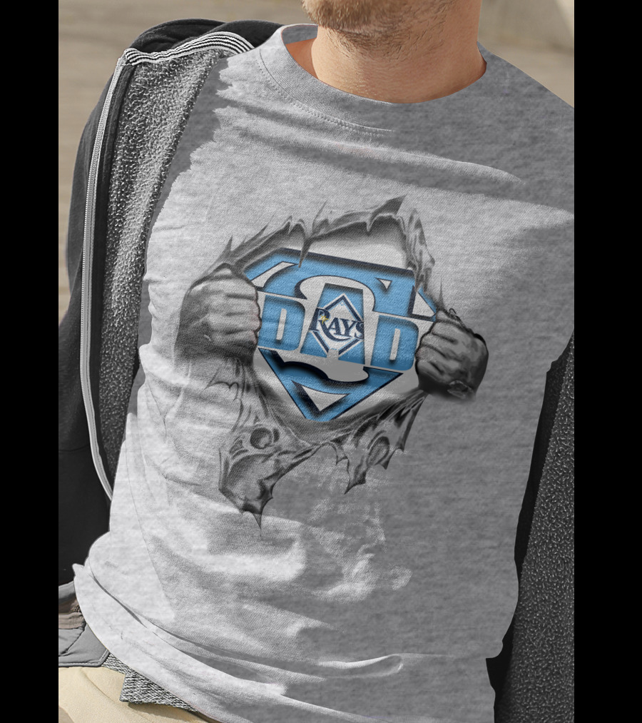 Tampa Bay Rays Dad Superhero T-Shirt