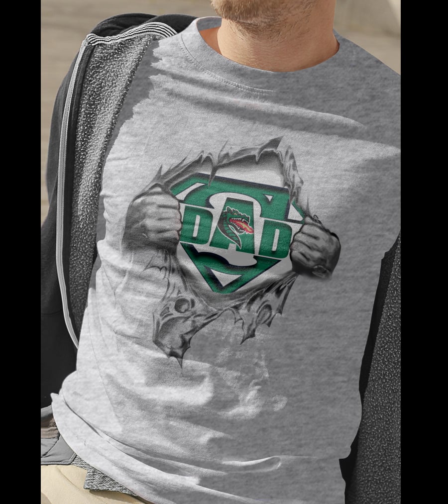 Uab Blazers Dad Logo With Shield Design And Dragon T-Shirt