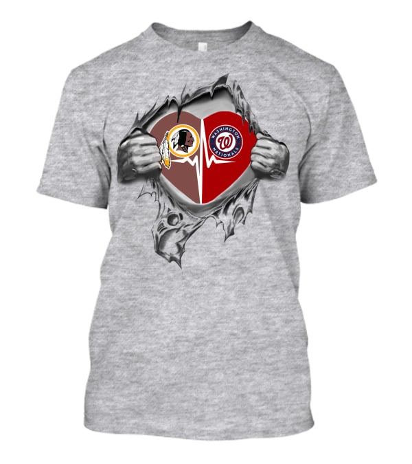 Redskins Washington Nationals It's In My Heart T-Shirt