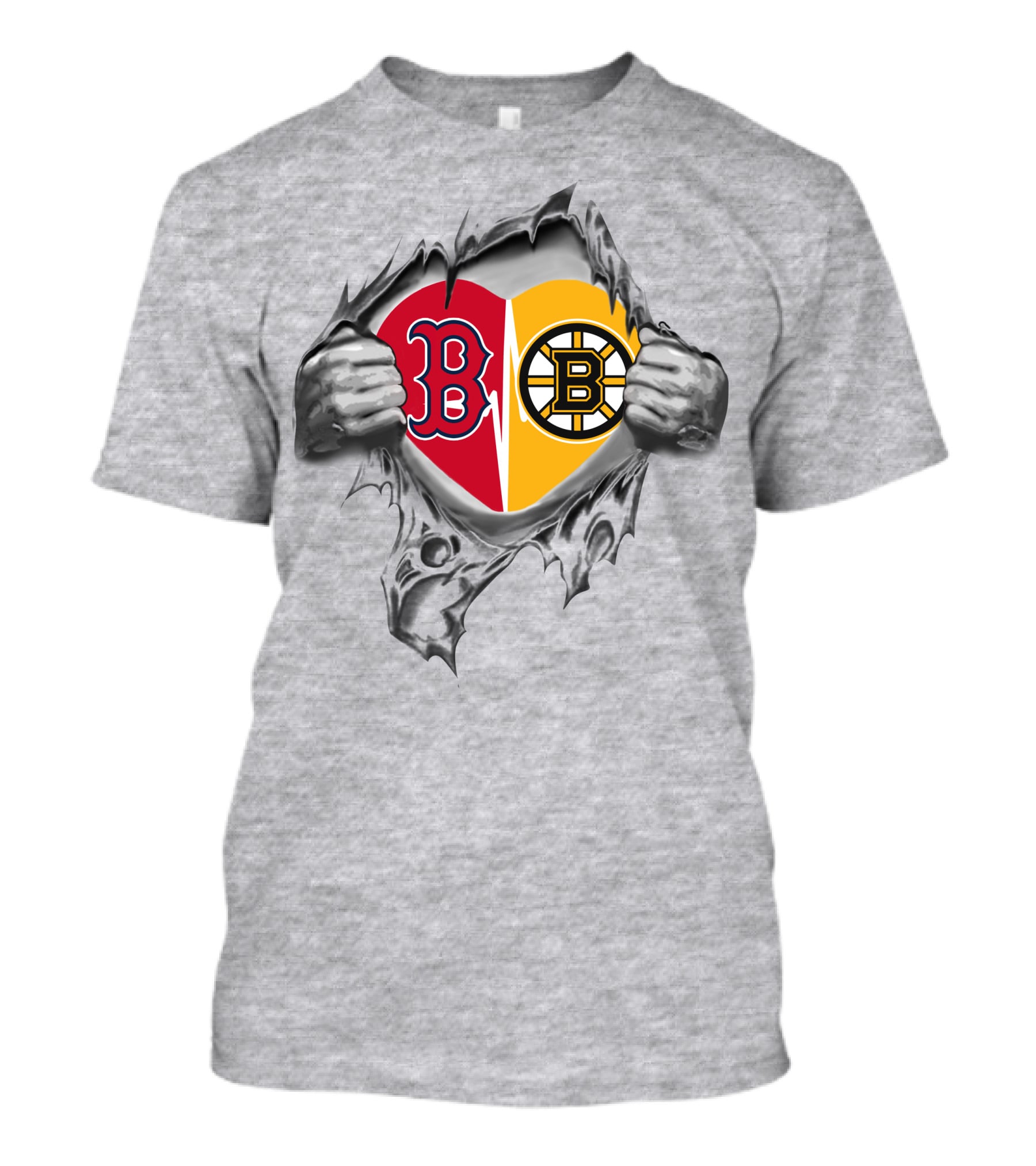 Redsox Bruins Heart Logos Unveiled T-Shirt