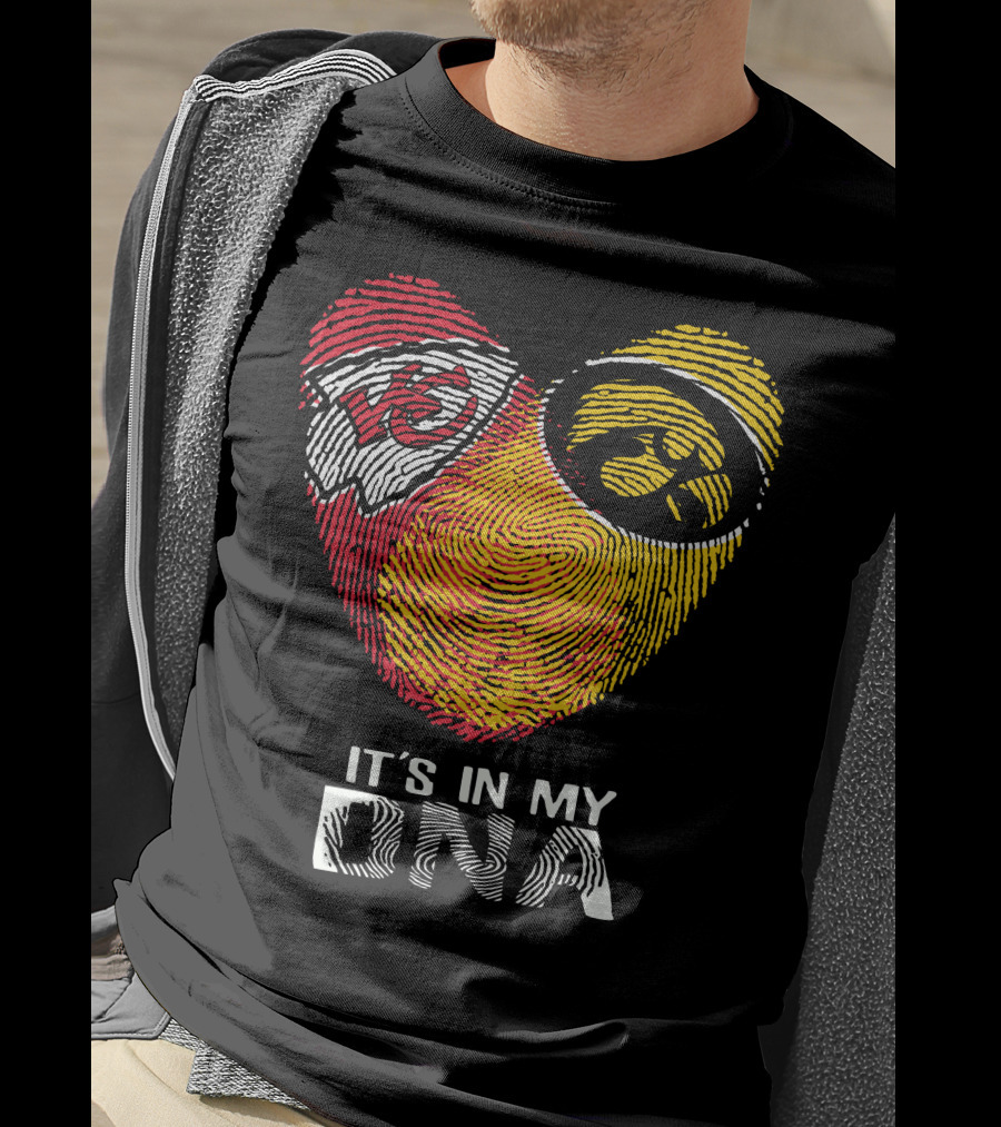 Kansas City Chiefs Iowa Hawkeyes It's In My DNA T-Shirt