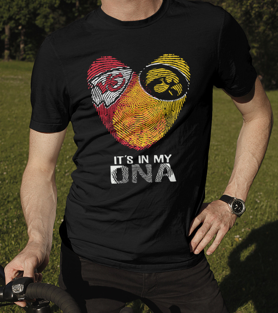 Kansas City Chiefs Iowa Hawkeyes It's In My DNA T-Shirt
