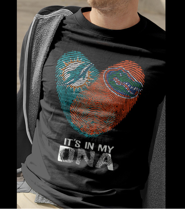 Miami Dolphins Florida Gators It's In My DNA T-Shirt