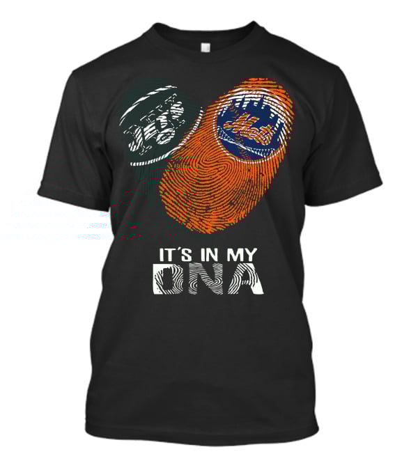 Jets Mets It's In My DNA Fingerprint T-Shirt