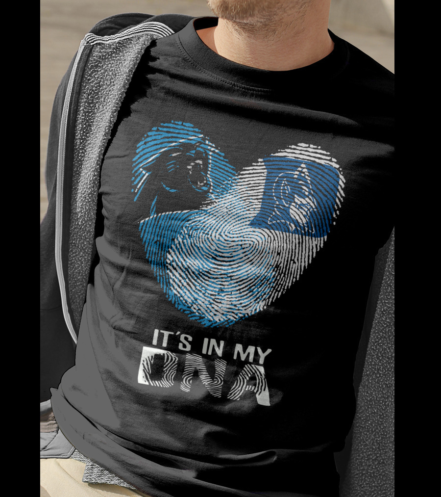 Panthers Duke It's In My DNA Fingerprint Heart T-Shirt