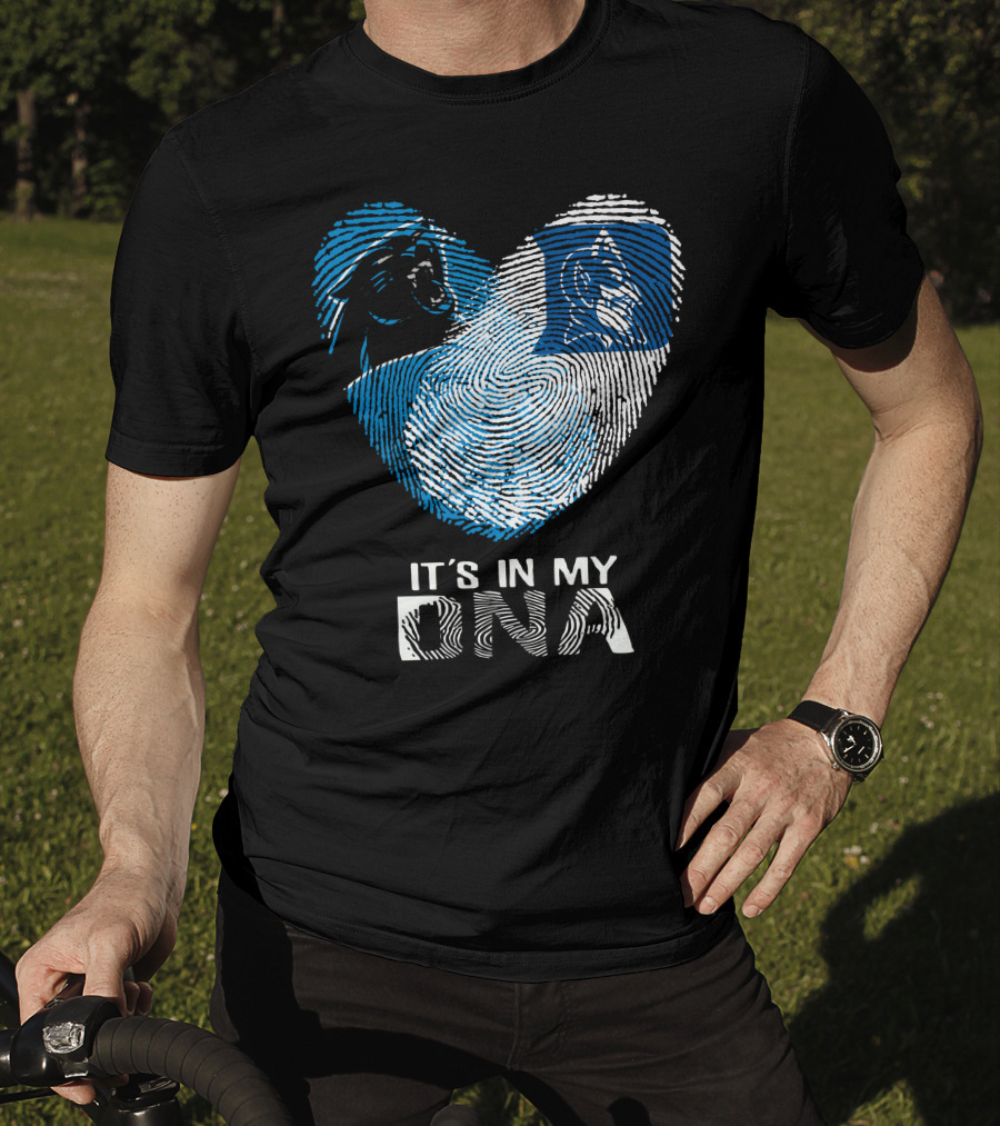 Panthers Duke It's In My DNA Fingerprint Heart T-Shirt