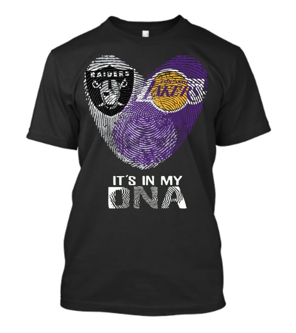 Raiders Los Angeles Lakers It's In My DNA T-Shirt