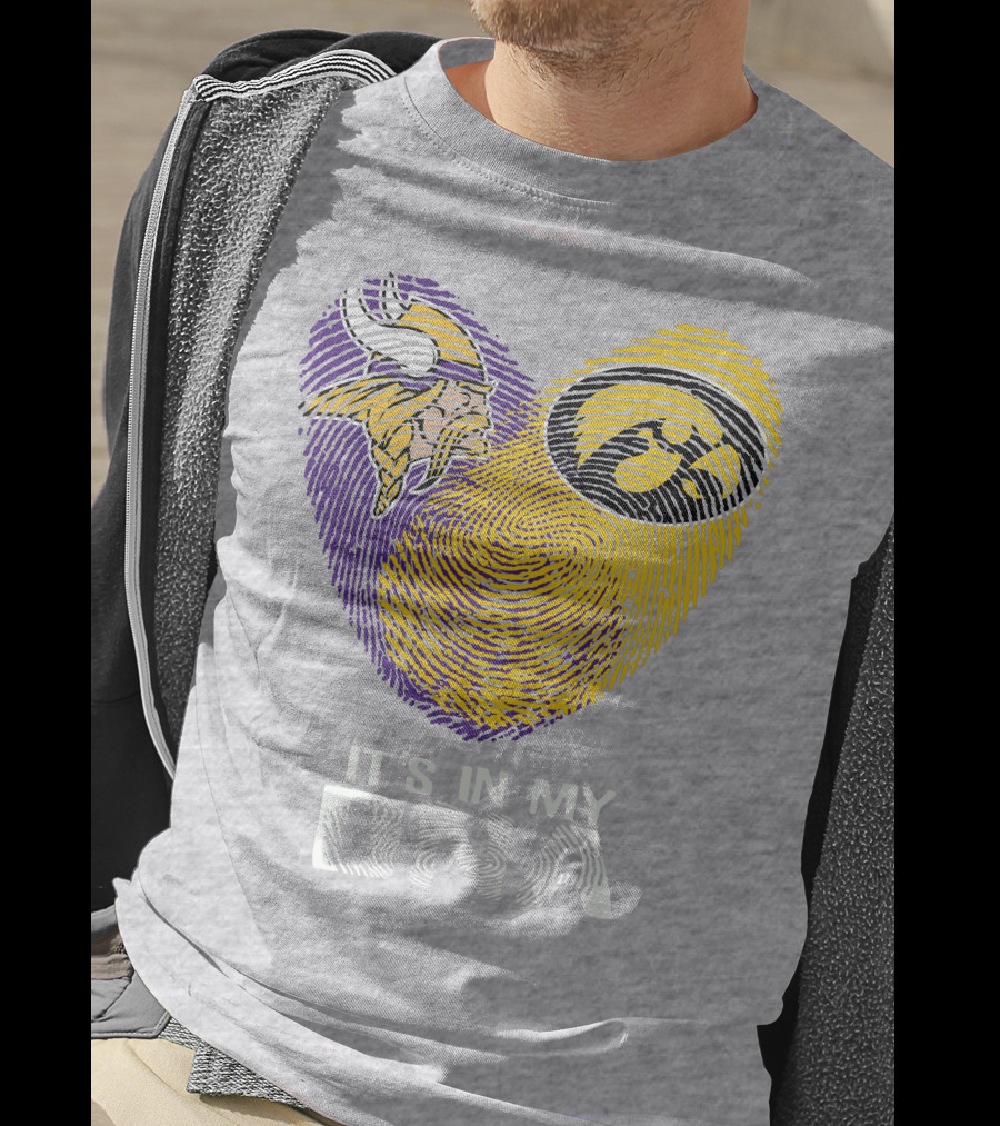 Vikings Iowa Hawkeyes It's In My DNA T-Shirt