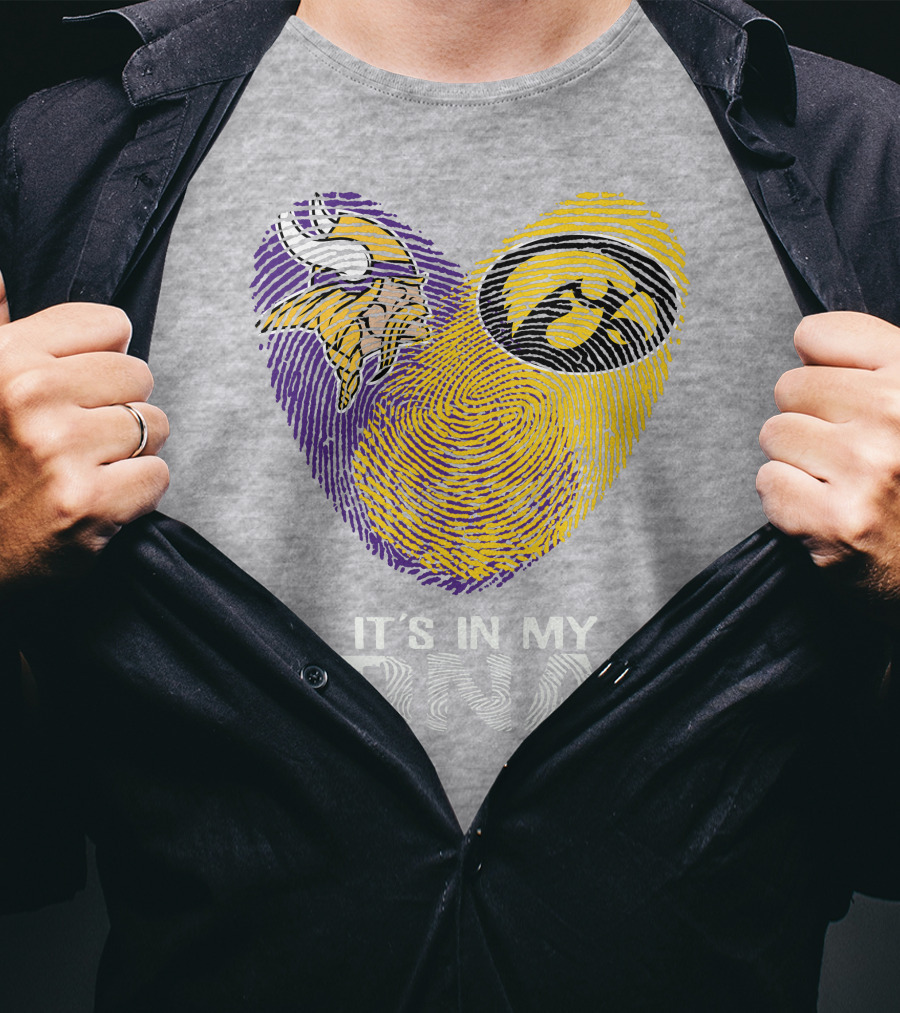 Vikings Iowa Hawkeyes It's In My DNA T-Shirt