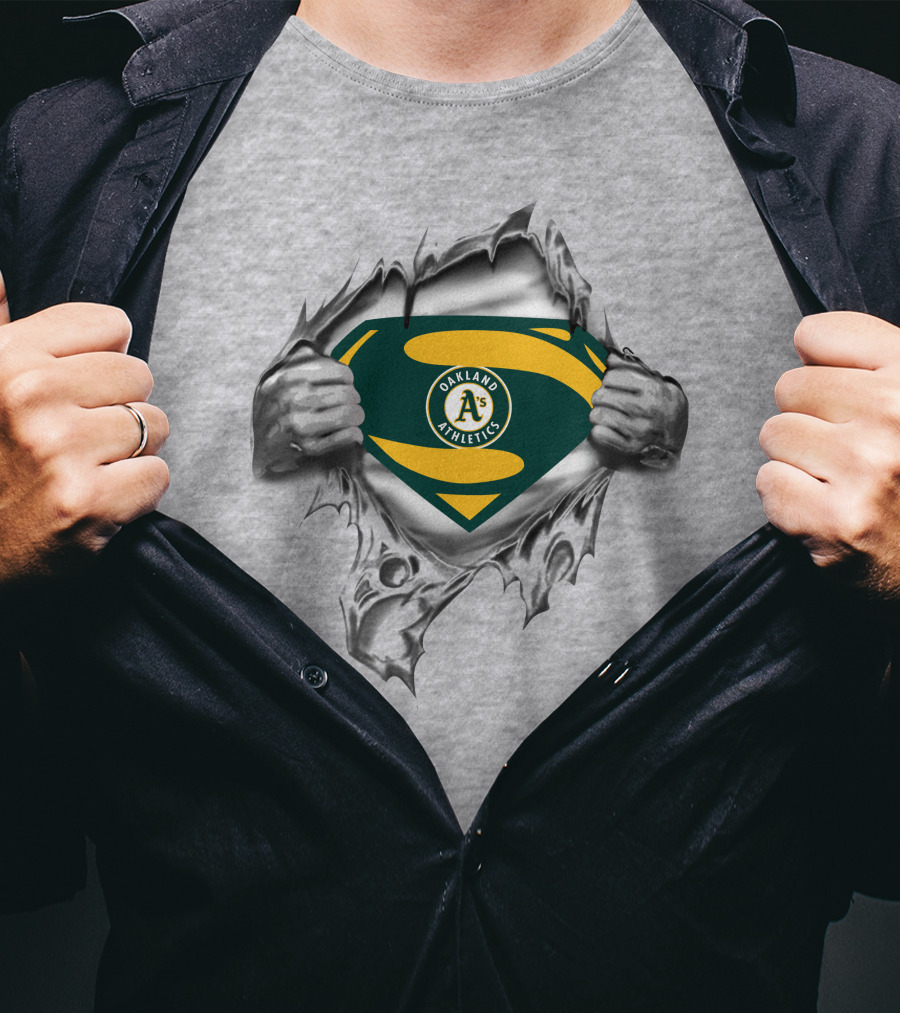 Oakland Athletics Super Hero T-Shirt
