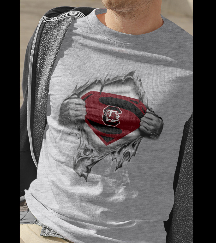 South Carolina Gamecocks Superman T-Shirt