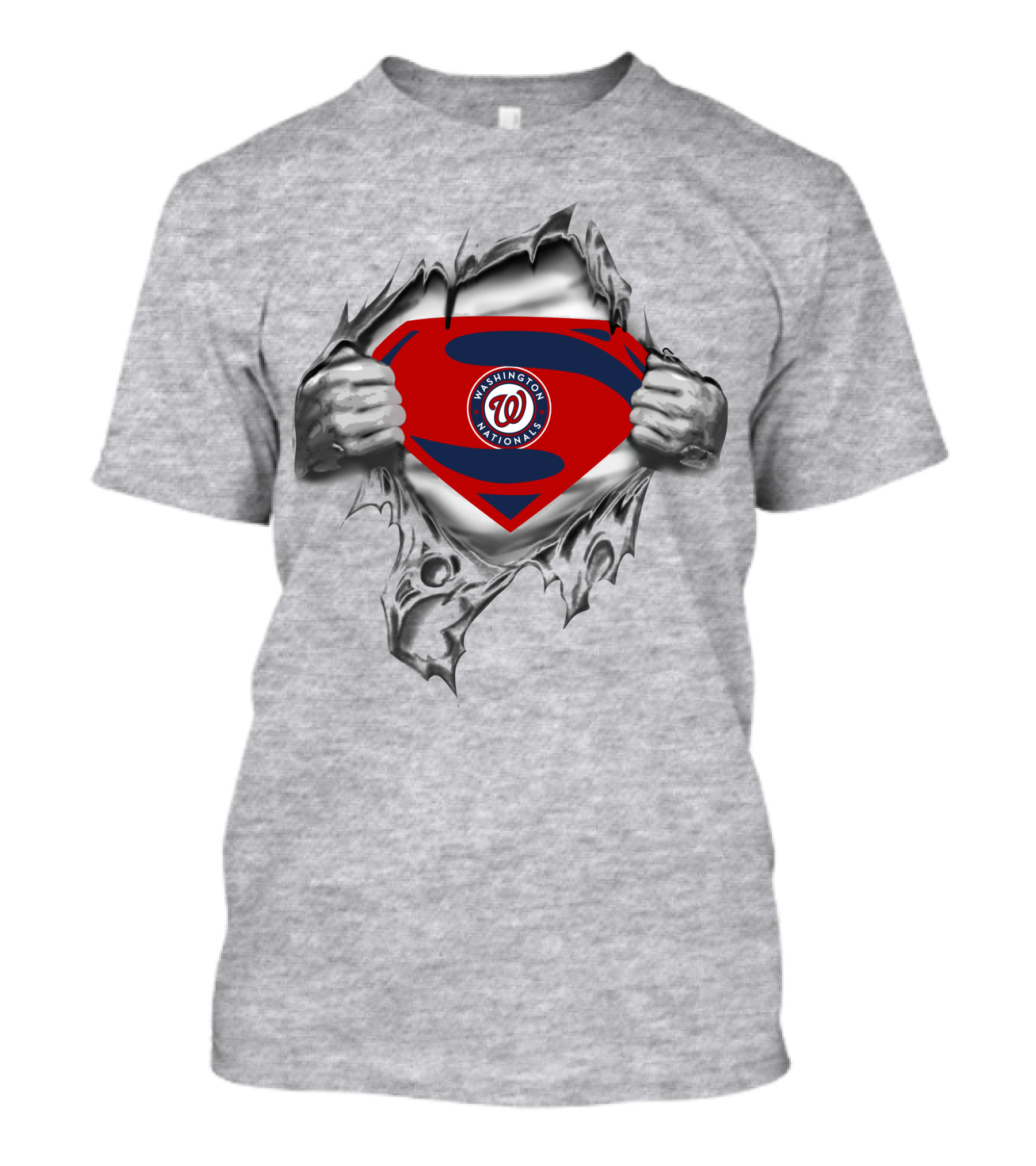 Washington Nationals Superman Logo Superhero Edition T-Shirt