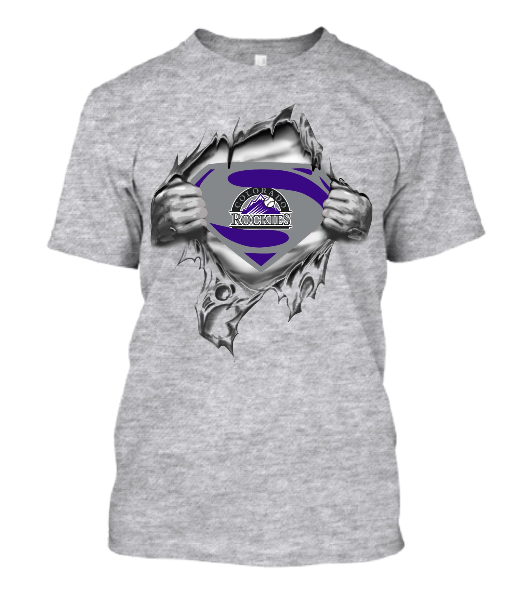 Colorado Rockies Superman T-Shirt
