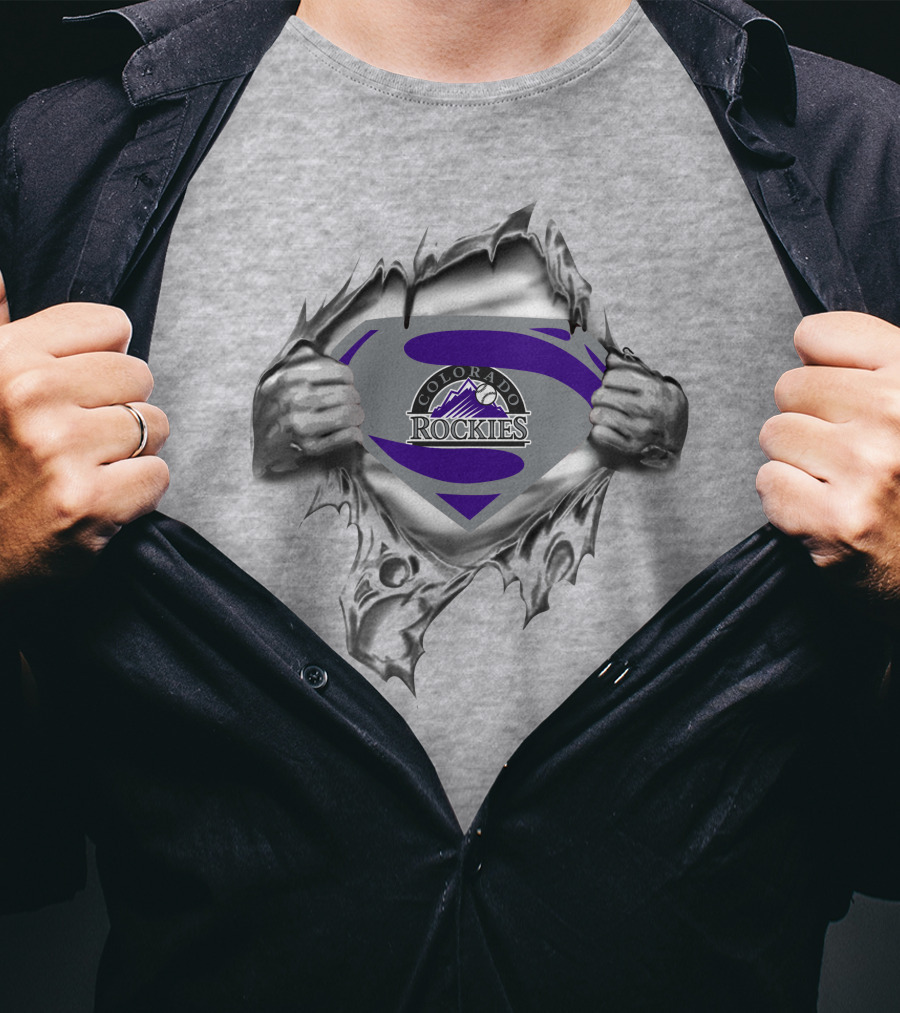 Colorado Rockies Superman T-Shirt