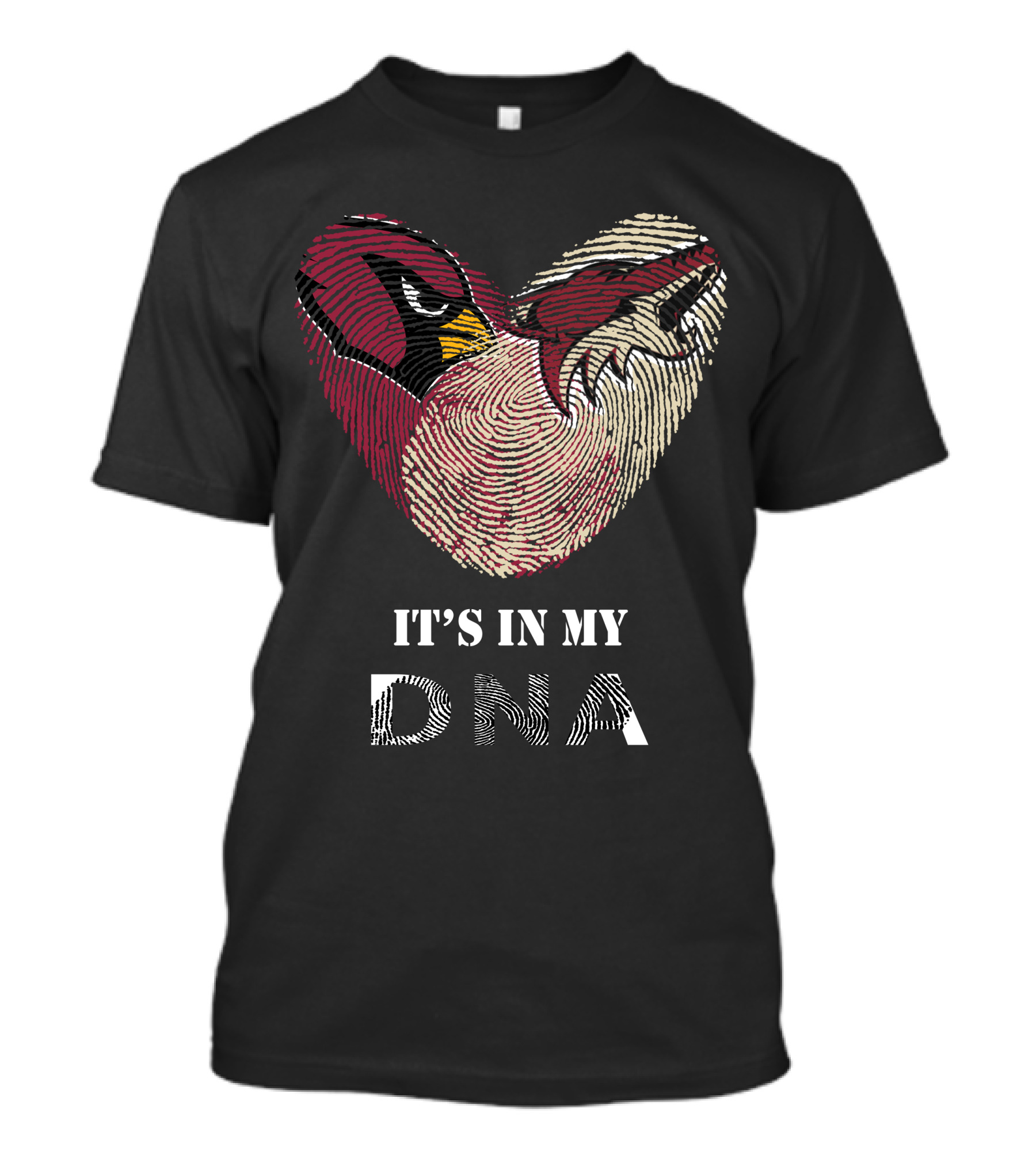 Cardinals Arizona Coyotes Heart It's In My Dna T-Shirt