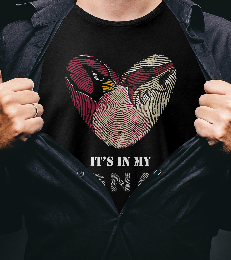 Cardinals Arizona Coyotes Heart It's In My Dna T-Shirt