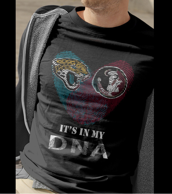 Jaguars Seminoles Heart It's In My DNA T-Shirt