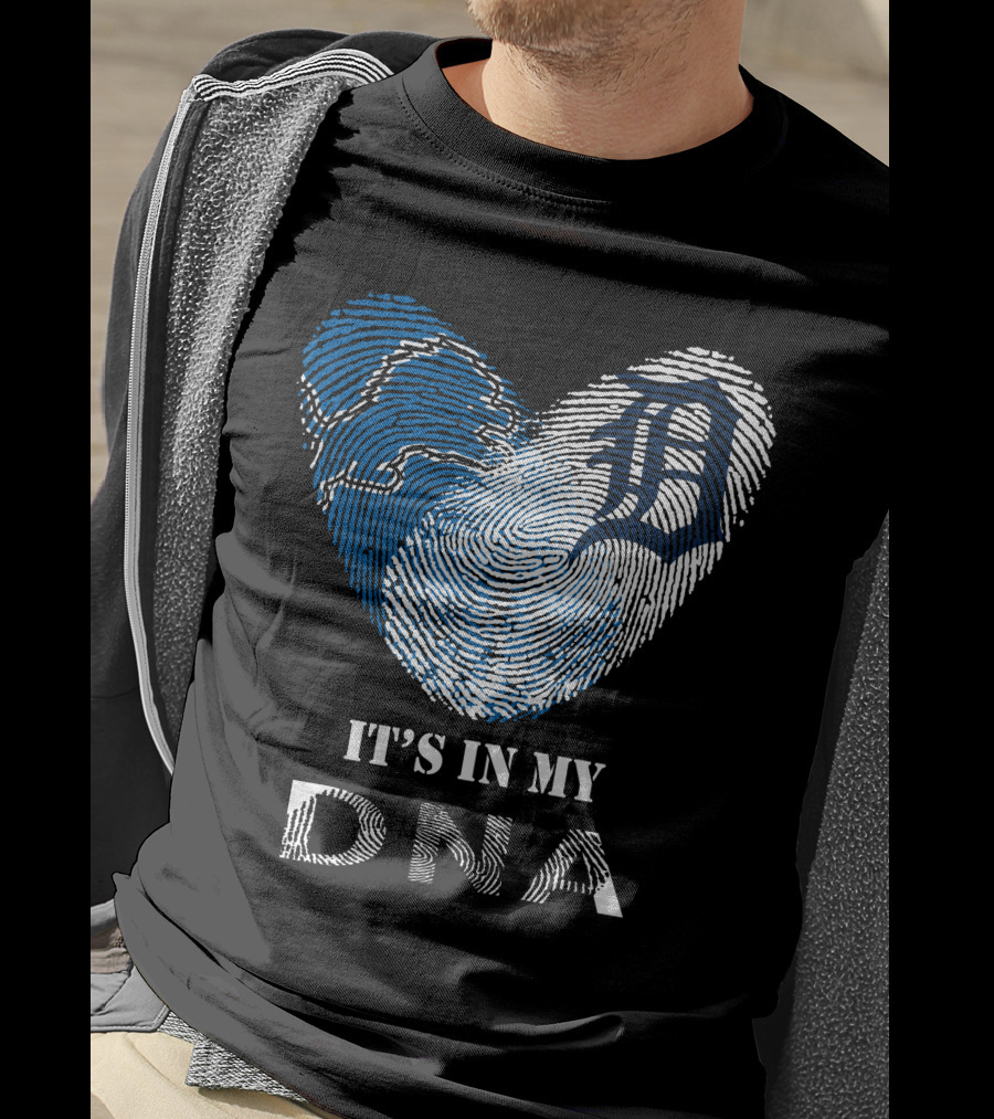 Detroit Tigers Heart It's In My DNA T-Shirt