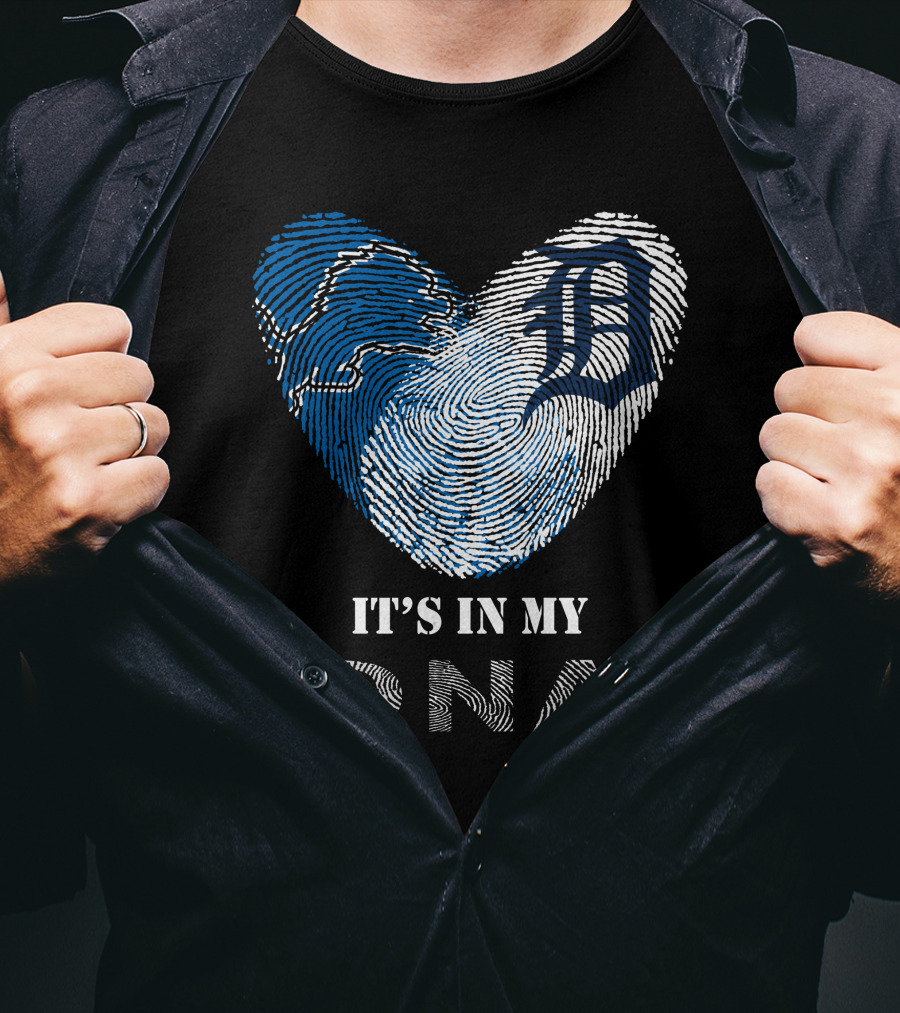 Detroit Tigers Heart It's In My DNA T-Shirt