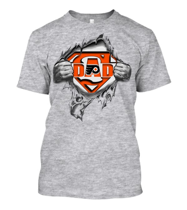 Philadelphia Flyers Super Dad Logo Superman T-Shirt