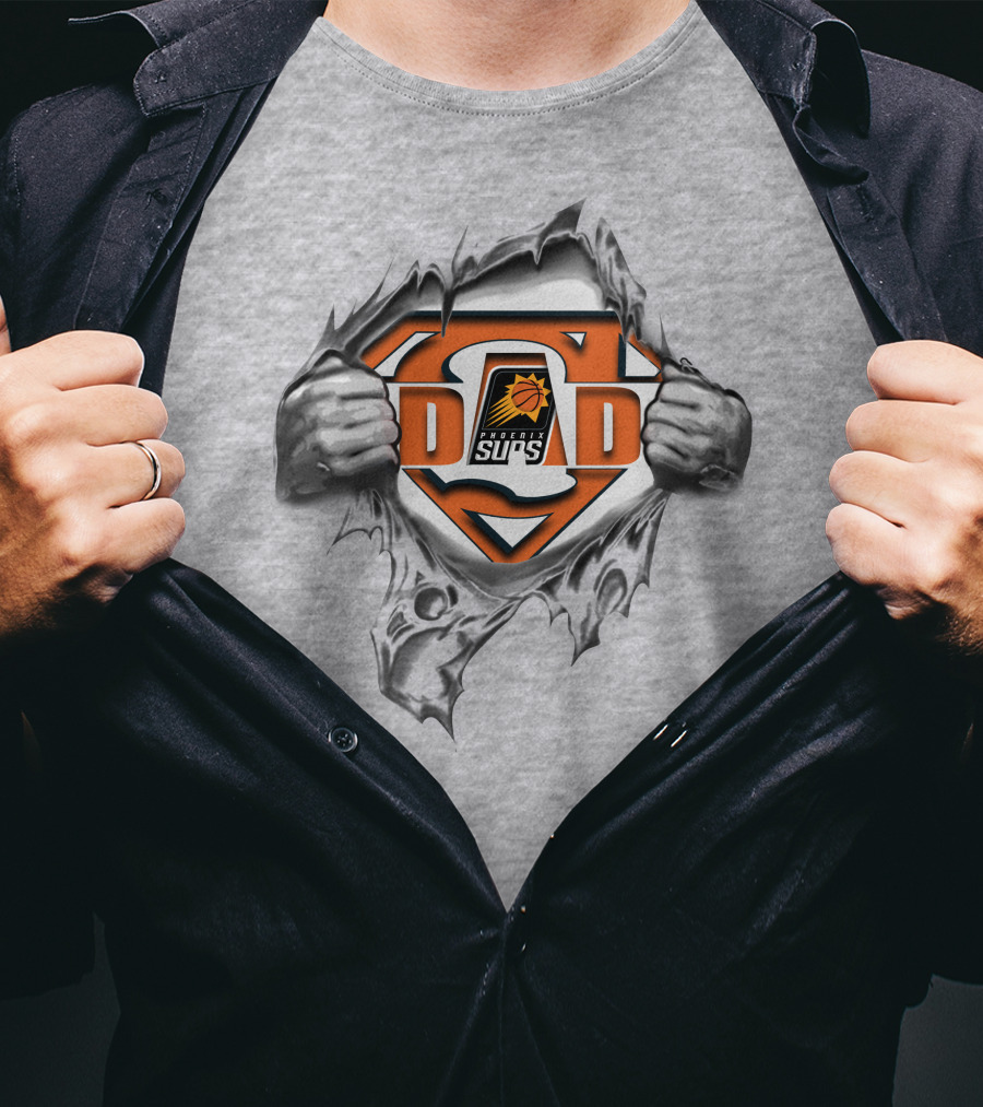 Phoenix Suns Super Dad Logo Superman T-Shirt