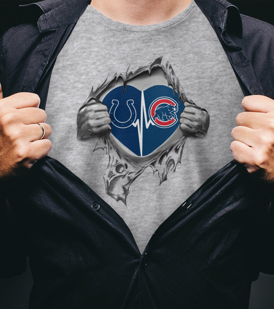 Colts Cubs Heartbeat Passion In My Heart T-Shirt