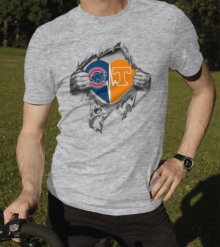 Cubs Tennessee Heartbeat Logo Integration T-Shirt