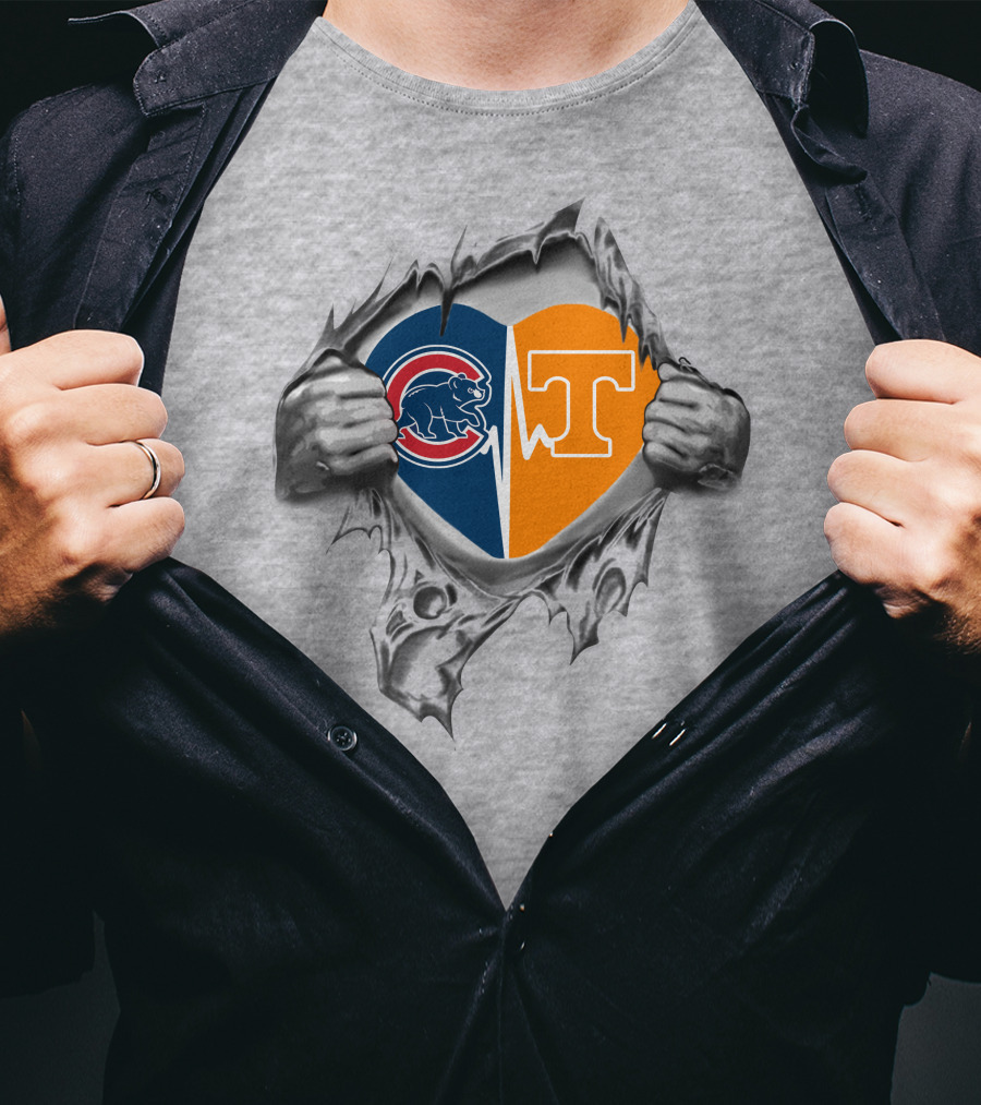 Cubs Tennessee Heartbeat Logo Integration T-Shirt