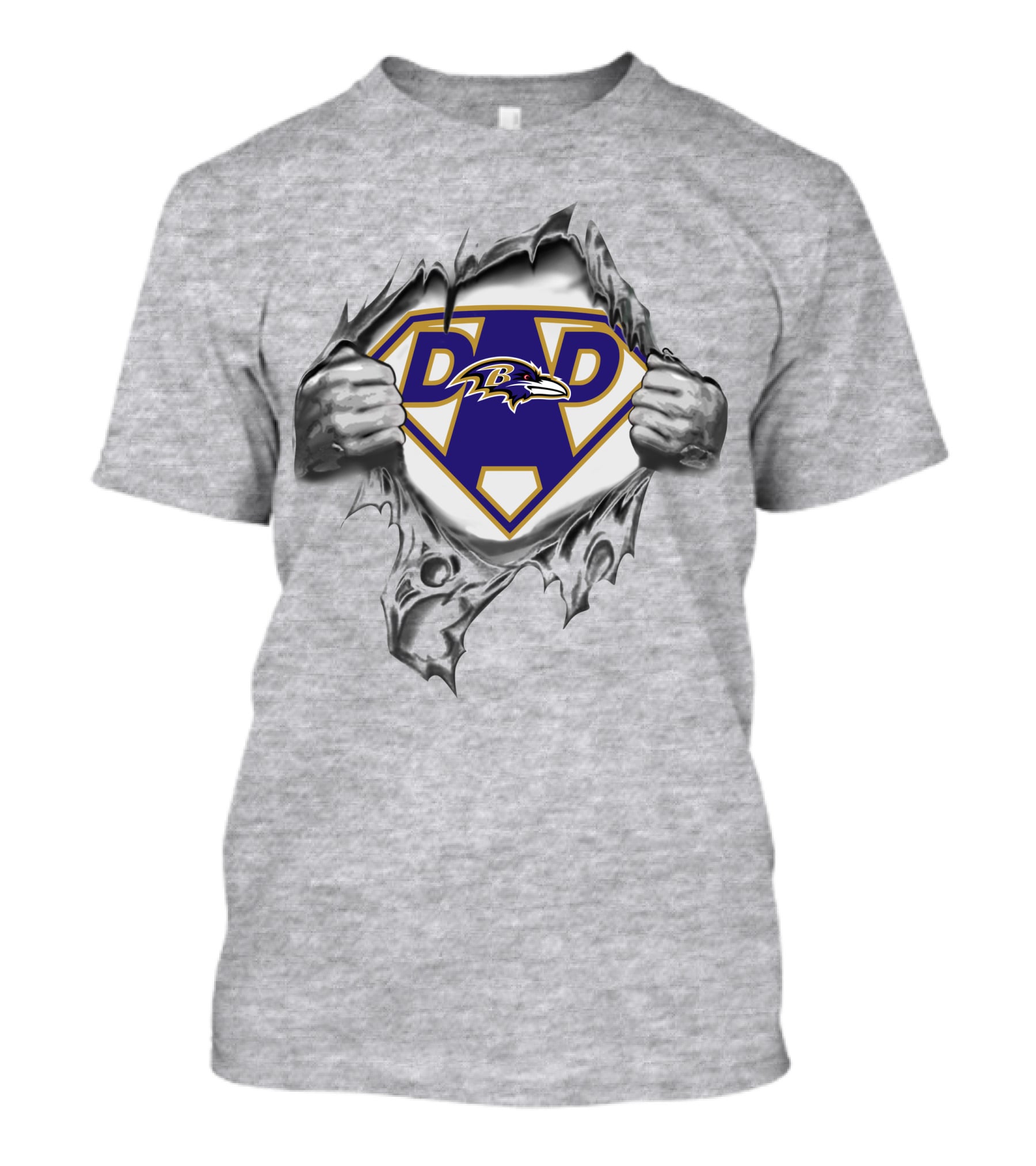 Ravens Super Dad Baltimore Football Fan T-Shirt