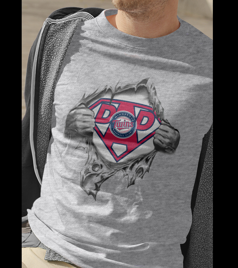 Minnesota Twins Baseball Club Super Dad T-Shirt