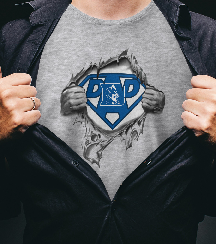 Duke Blue Devils Super Dad Superman T-Shirt