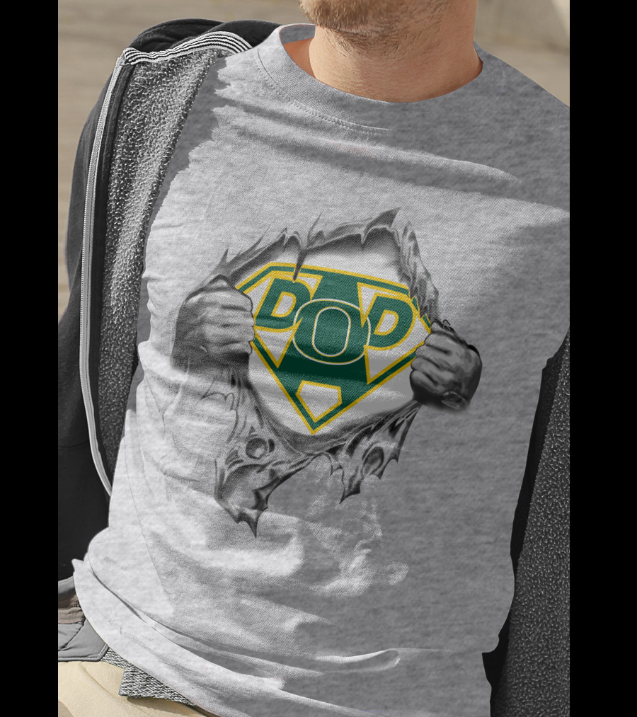 Oregon Ducks Super Dad Emblem Burst T-Shirt