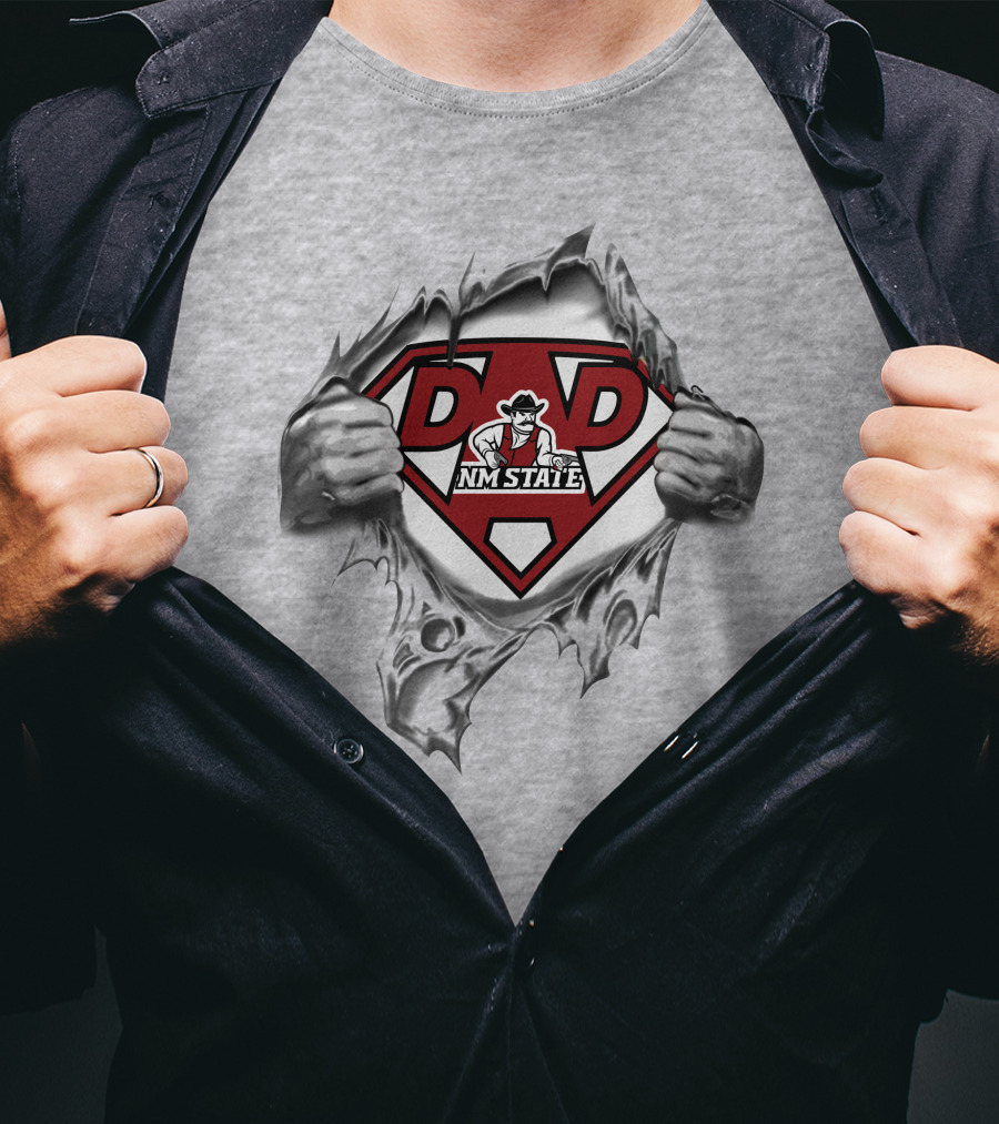Nm State Dad Superhero Aggies T-Shirt