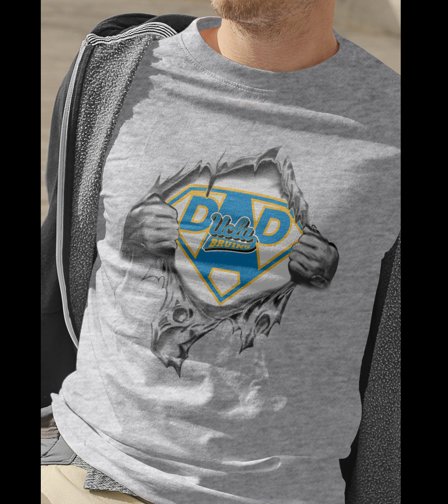 UCLA Bruins Super Dad Hero Shield T-Shirt