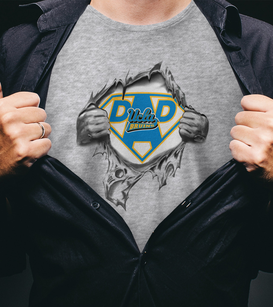 UCLA Bruins Super Dad Hero Shield T-Shirt