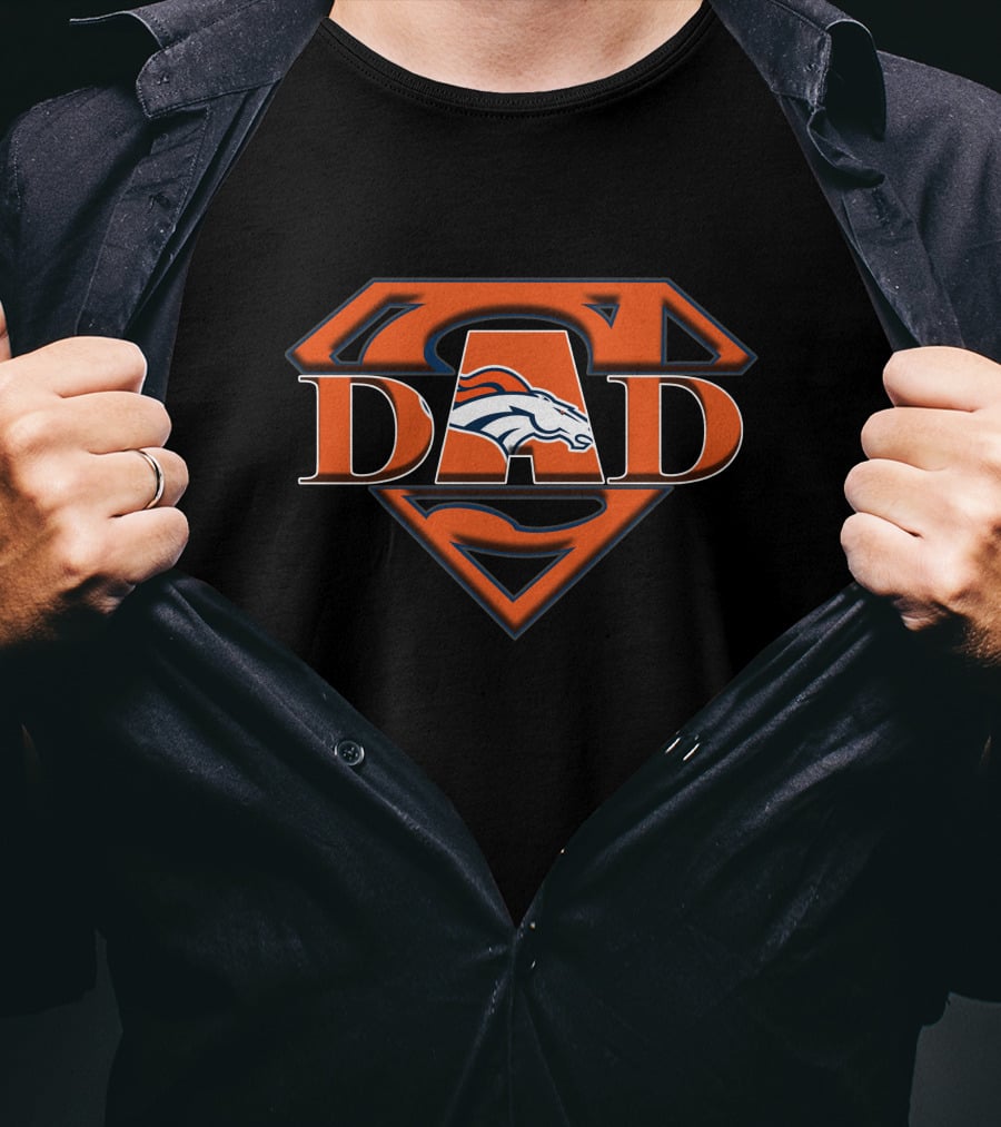 Broncos Super Dad Iconic Football Hero T-Shirt