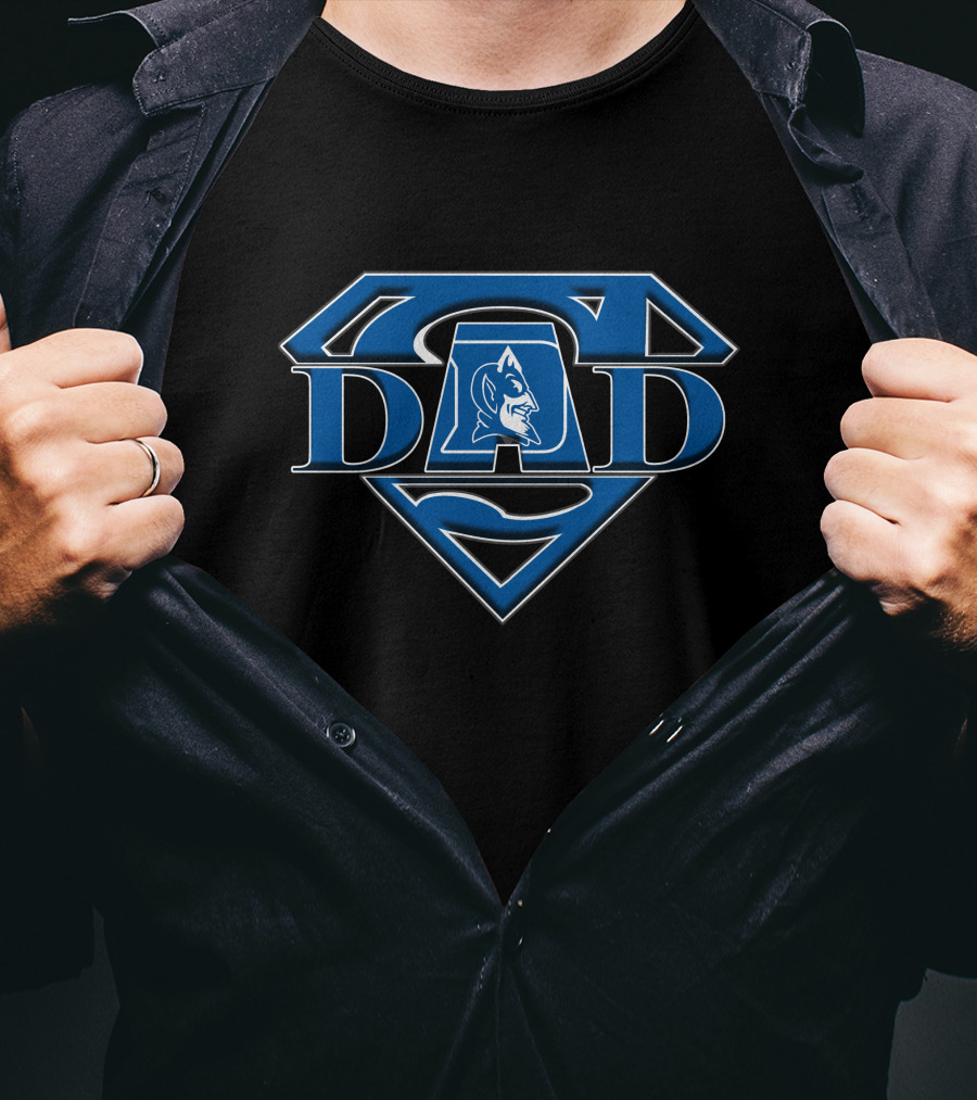Duke Blue Devils Dad Superman T-Shirt