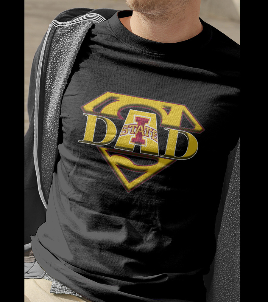 Iowa State Cyclones Super Dad Logo Emblem T-Shirt