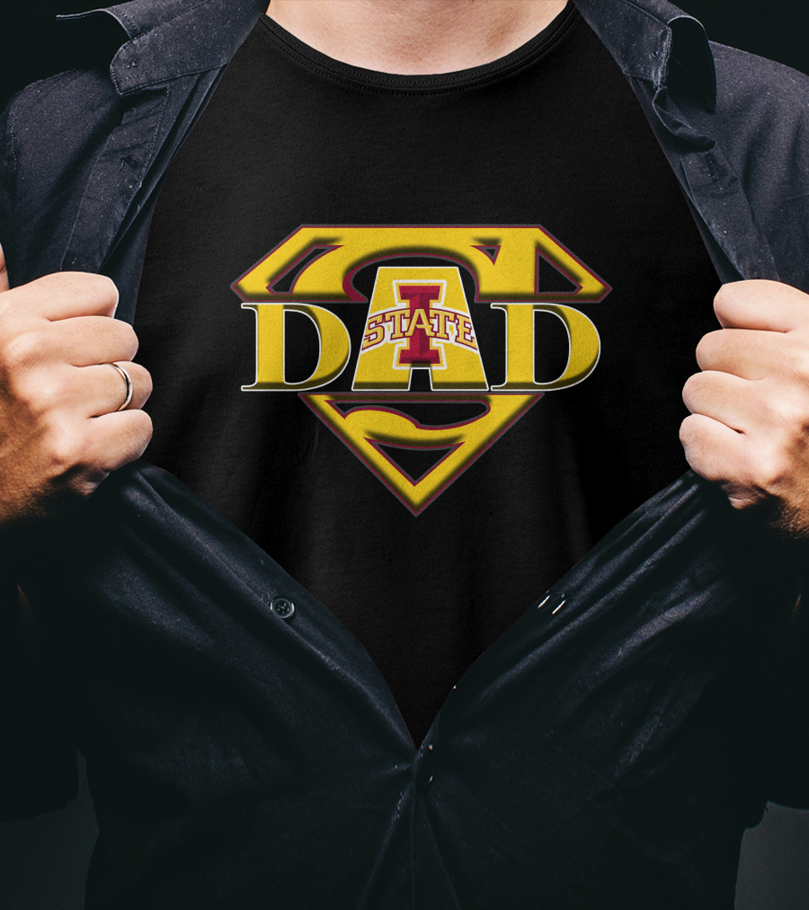 Iowa State Cyclones Super Dad Logo Emblem T-Shirt