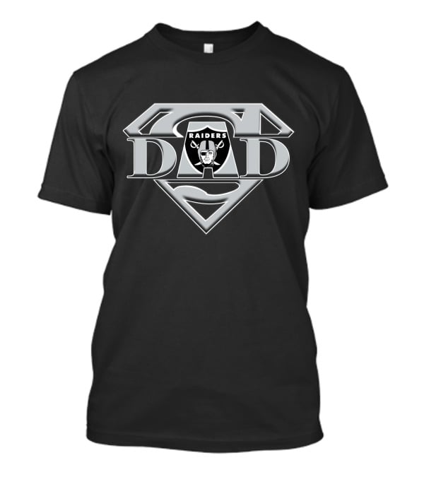 Raiders Logo Superman Emblem Dad T-Shirt