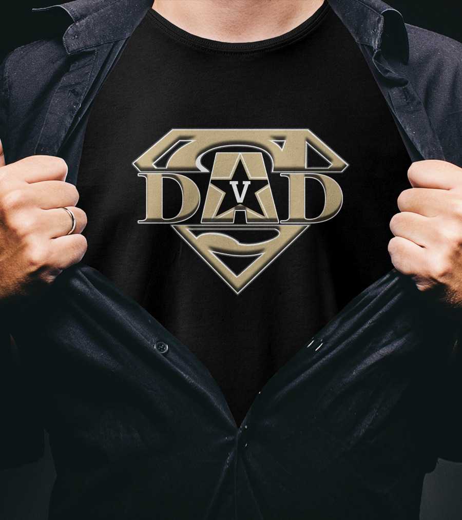 Vanderbilt Commodores V Super Dad T-Shirt