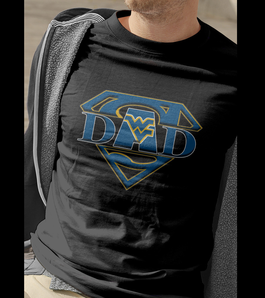 WV Super Dad West Virginia Mountaineers T-Shirt