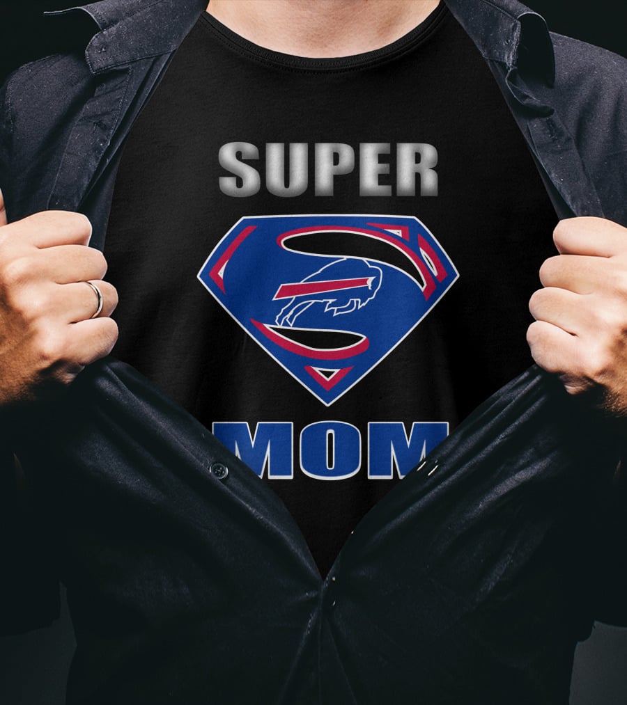 Super Mom Buffalo Bills Fan Hero T-Shirt