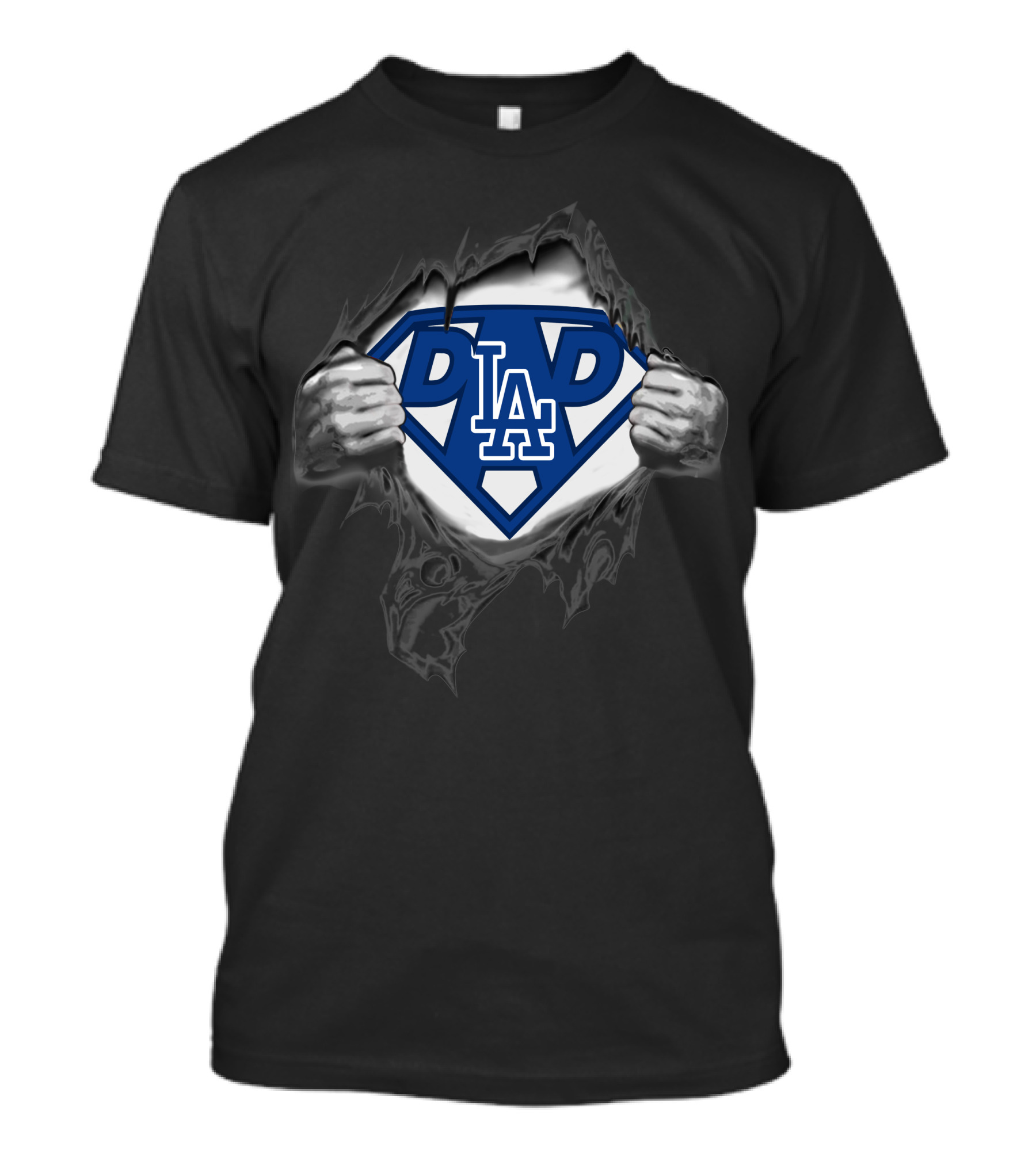Dodgers LA Super Dad Emblem T-Shirt
