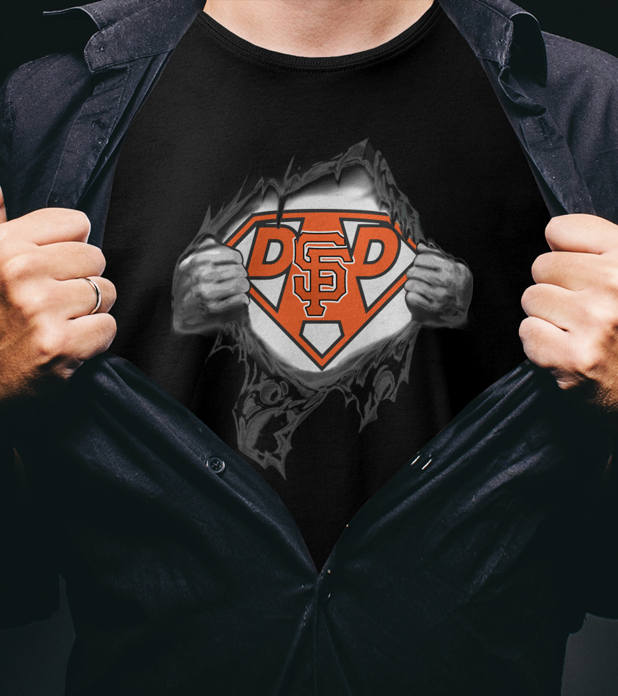 Giants SF Super Dad Hero Emblem T-Shirt