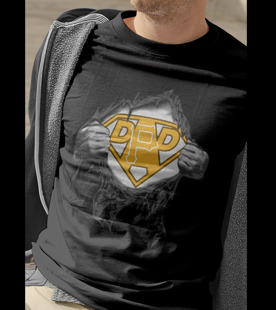Pittsburgh Pirates Dad Hero Emblem T-Shirt