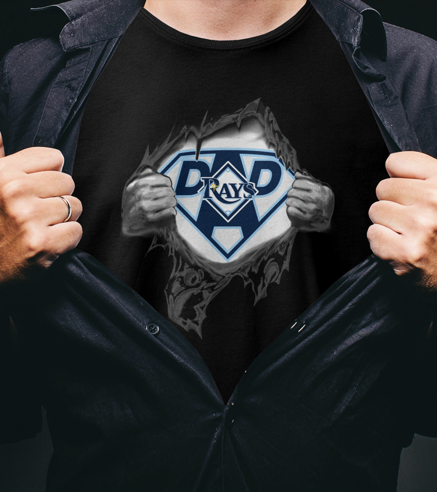 Tampa Bay Rays Dad Superhero T-Shirt