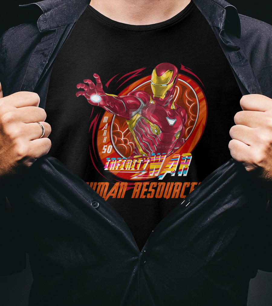 Mark 50 Infinity War Iron Man Human Resources T-Shirt