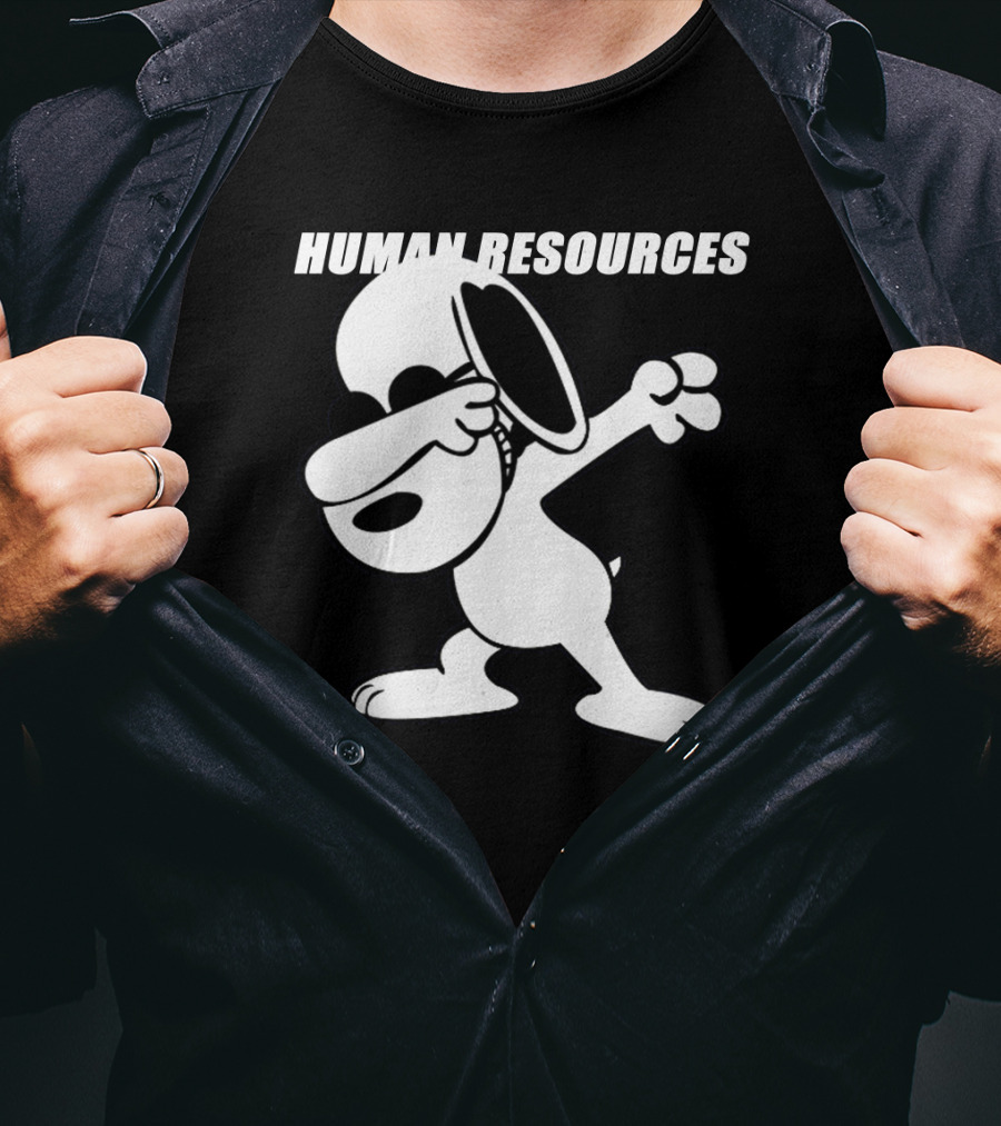 Dabbing Snoopy Human Resources Cartoon Pose T-Shirt